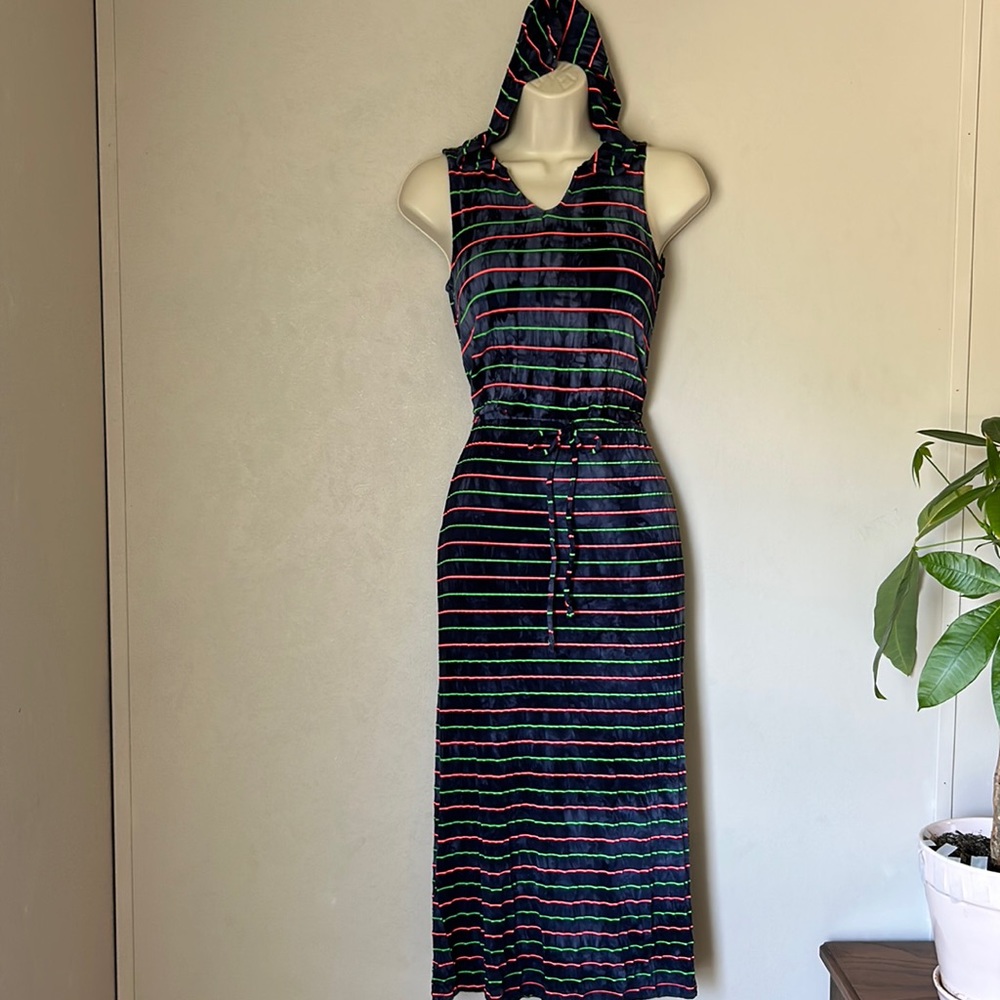 PINK ELEPHANT | TIE DYED | HOODED MAXI | SIZE 12